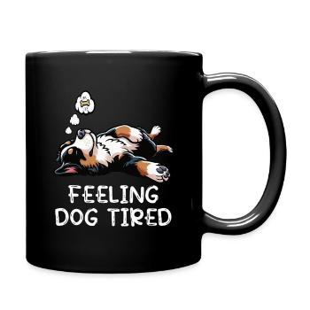 Feeling Dog Tired Appenzeller Sennenhund Senne - Tasse einfarbig - Schwarz - Rechts