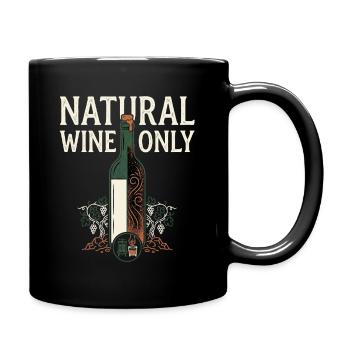 Natural Wine Only - Tasse einfarbig - Schwarz - Rechts