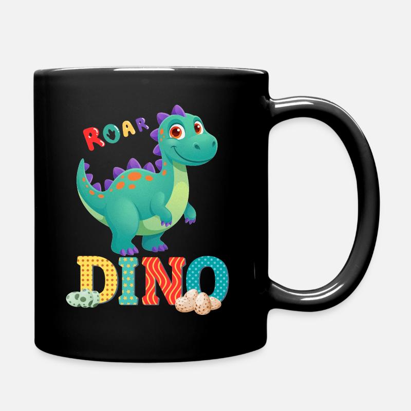 dino - Mug uni - noir