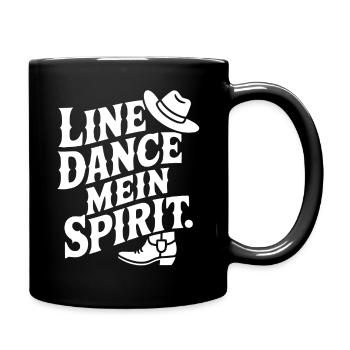 Line Dance My Spirit - Full Colour Mug - black - Right