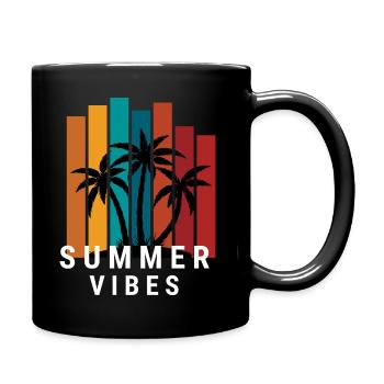 Ambiance estivale - Mug uni - noir - Droite