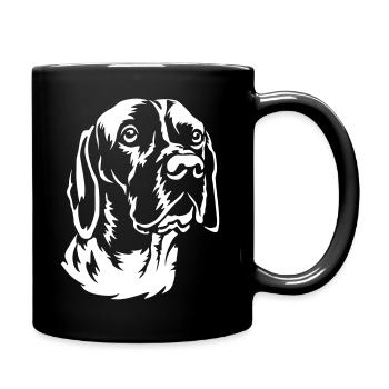 Gammel Dansk Honsehond "Head "Black Edition" - Full Colour Mug - black - Right