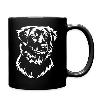 Duck Tolling Retriever Head "Black Edition" - Full Colour Mug - black - Right