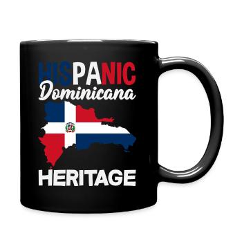 Drapeau de la République dominicaine Dom Rep Pride - Mug uni - noir - Droite