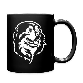 Tête de berger karstique « Édition noire » - Mug uni - noir - Droite