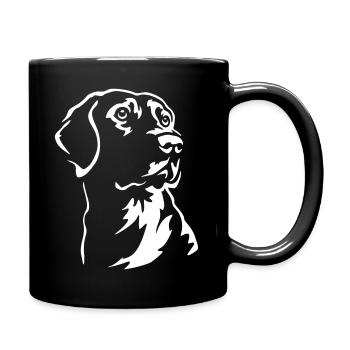 Tête du Labrador « Édition Noire » - Mug uni - noir - Droite