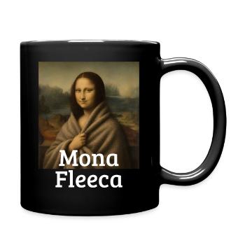 Mona Fleeca Leonardo Da Vinci Drôle Froid Mona l - Mug uni - noir - Droite