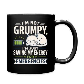 Énergie féline pour les urgences - Mug uni - noir - Droite