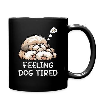 Se sentir fatigué Bolonka Zwetna Bolonka Propriétaire de Bolonka - Mug uni - noir - Droite