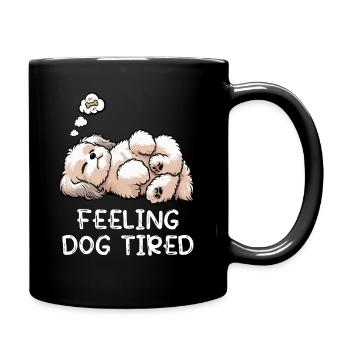 Se sentir fatigué Bolonka Zwetna Bolonka Propriétaire de Bolonka - Mug uni - noir - Droite