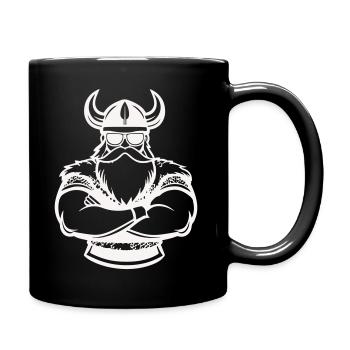 Viking Kraft Crossed Arms - Full Colour Mug - black - Right