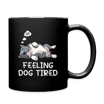 Se sentir fatigué American_Bully propriétaire intimidateur - Mug uni - noir - Droite