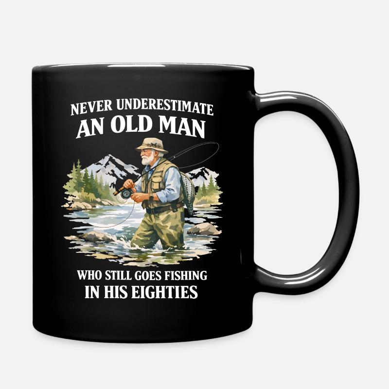 Vintage-Großvater-Geschenk Pfirsich-Humor - Tasse einfarbig - Schwarz