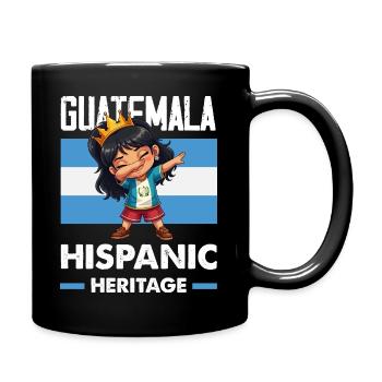 Guatemala Flag T-Shirt Pride & Home Chapín - Full Colour Mug - black - Right