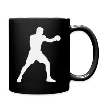 Boxsilhouette Kraftschub - Tasse einfarbig - Schwarz - Rechts