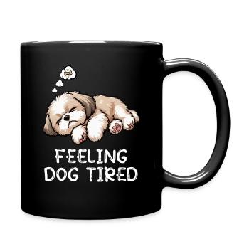 Se sentir fatigué Shih tzu Shih tzus Shih tzu Hund - Mug uni - noir - Droite
