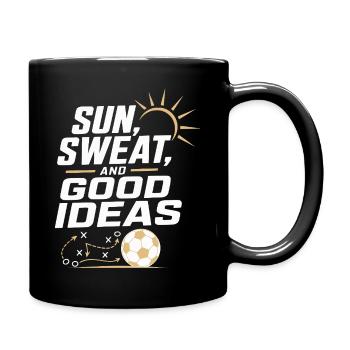 Sun, sweat and good ideas - Full Colour Mug - black - Right