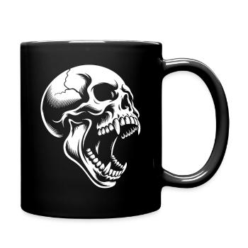 Screaming Skull - Full Colour Mug - black - Right