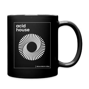 acid house music poster - Full Colour Mug - black - Right