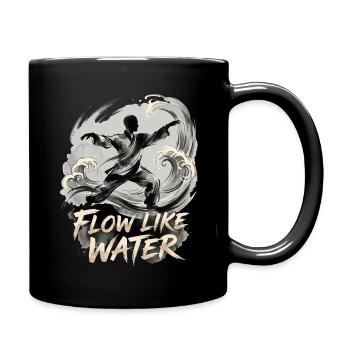 Coule comme de l’eau du tai chi - Mug uni - noir - Droite