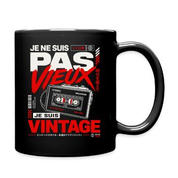 Je Ne Suis Pas Vieux Je Suis Vintage Walkman - Mug uni - noir - Droite