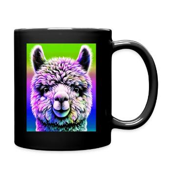 Alpaca - Full Colour Mug - black - Right