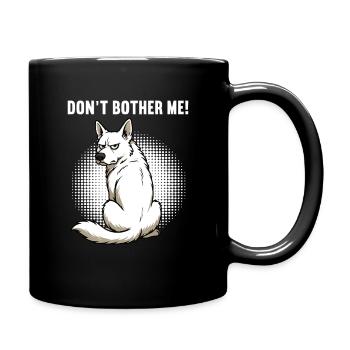 Ne me dérange pas, Berger Blanc - Mug uni - noir - Droite