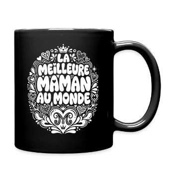 Best Mom in the World - Full Colour Mug - black - Right