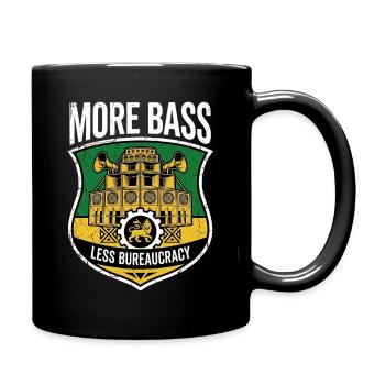 Dub Reggae More Bass - Tasse einfarbig - Schwarz - Rechts