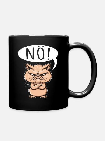 sowas von nö - katze sagt nein - Tasse einfarbig - Schwarz