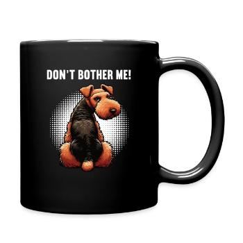 Ne me dérange pas Airedale Terrier Amoureux d’Airedale - Mug uni - noir - Droite