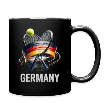Germany Tennis Colors Game - Full Colour Mug - black - Right
