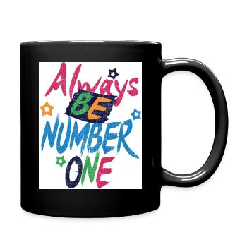 Always_be_Number 1 - Tasse einfarbig - Schwarz - Rechts
