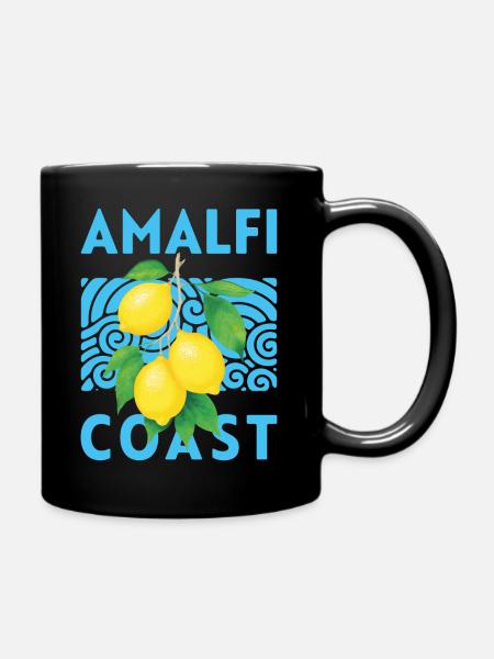Sommer-Design Zitronen Amalfi Coast Italien - Tasse einfarbig - Schwarz