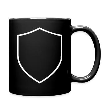 White Background Texture Template Personalize - Full Colour Mug - black - Right