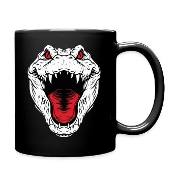 Crocodile Alligator Mascotte Logo Sport Combat - Mug uni - noir - Droite