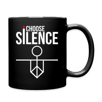 Je choisis le silence - Mug uni - noir - Droite