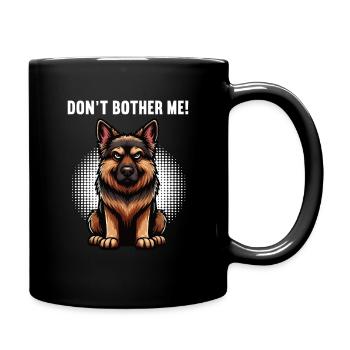 Ne me dérange pas, berger allemand - Mug uni - noir - Droite