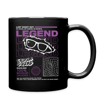 Légende de la soirée de garçon de la soirée dernière - Mug uni - noir - Droite