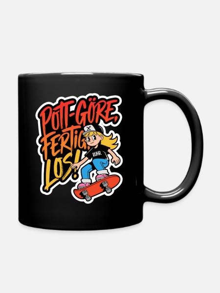 Pott Göre - Skater Girl - Tasse einfarbig - Schwarz