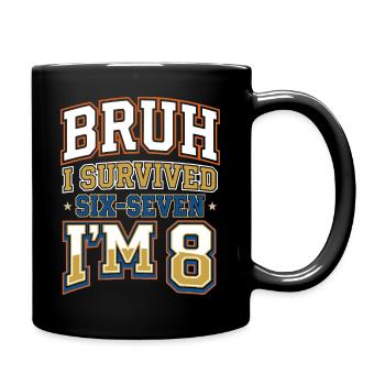 Anniversaire 8 Ans Enfant Garçon Drôle Cadeau - Mug uni - noir - Droite