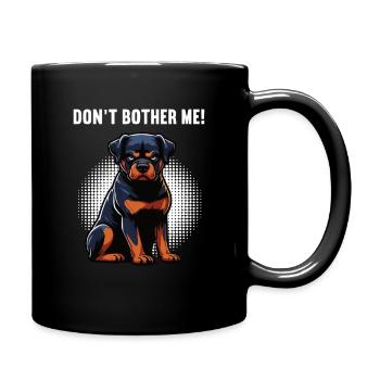 Ne me dérange pas, propriétaire de rottweiler - Mug uni - noir - Droite
