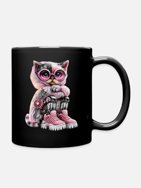Miaou, c’était hier – voici l’avenir ! Va - Mug uni - noir