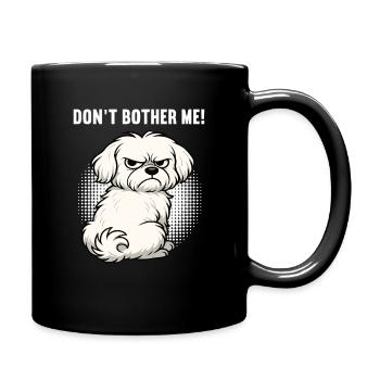 Ne me dérange pas Malteser Propriétaire Maltese Maltese - Mug uni - noir - Droite