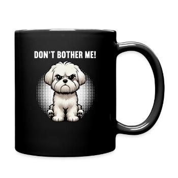 Ne me dérange pas Malteser Propriétaire Maltese Maltese - Mug uni - noir - Droite