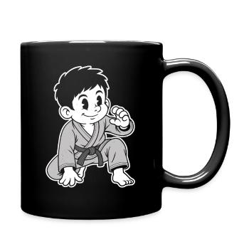Jiu Jitsu Bresilien Retro Judo Gi - Mug uni - noir - Droite