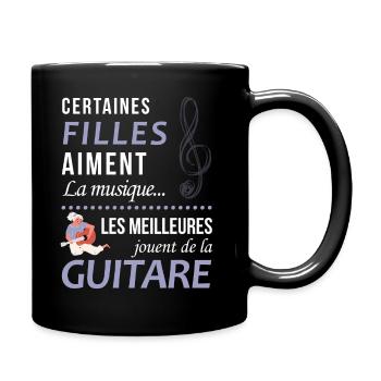 Certaines Filles Aiment La Musique Les Meilleur... - Mug uni - noir - Droite