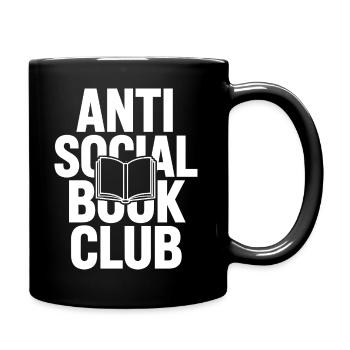 Anti Social Book Club - Full Colour Mug - black - Right