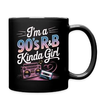 Je suis une fille R&B des années 90, un peu rétro - Mug uni - noir - Droite