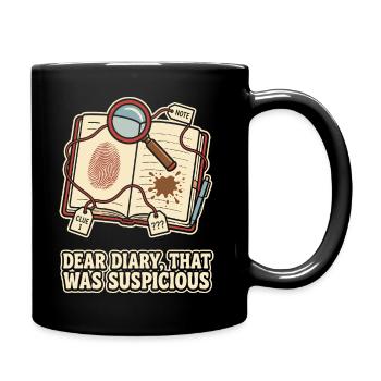 Cher journal qui était suspect - Mug uni - noir - Droite